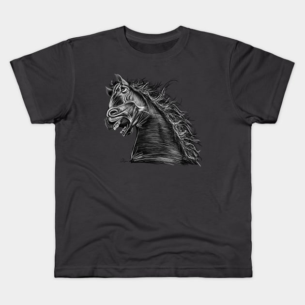 Shelby the Mustang Kids T-Shirt by Dual Rogue